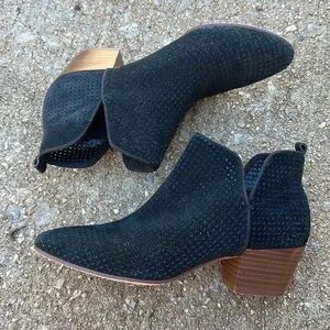 Sam Edelman Rio Suede Perforated Booties